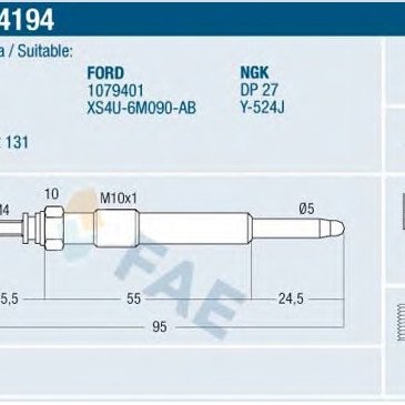 FAE E 74194 FAE Προθερμαντηρας Καυσιμου Diesel
