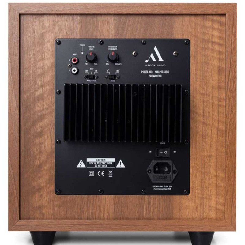 Argon Audio MALMÖ SUB 10 Ενεργό Subwoofer 10" 100W RMS Walnut (Τεμάχιο)