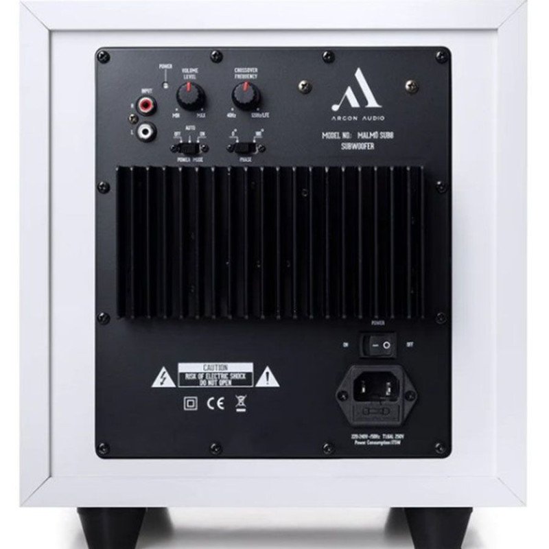 Argon Audio MALMÖ SUB 8 Ενεργό Subwoofer 8" 100W RMS White (Τεμάχιο)
