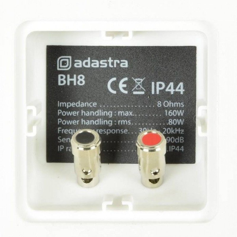 Adastra BH8-W Επιτοίχια Ηχεία Εσωτερικού / Εξωτερικού χώρου 8" 80W RMS Λευκά (Ζεύγος)