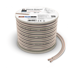 Oehlbach Speaker Wire SP-15 Καλώδιο Ηχείων 2 x 1,5 mm² 30m Διαφανές (Τεμάχιο)