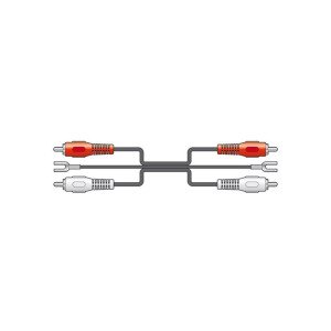 AvLink 109.543UK 2 x RCA Phono με Γείωση - 2 x RCA Phono με Γείωση 1.2m (Τεμάχιο)