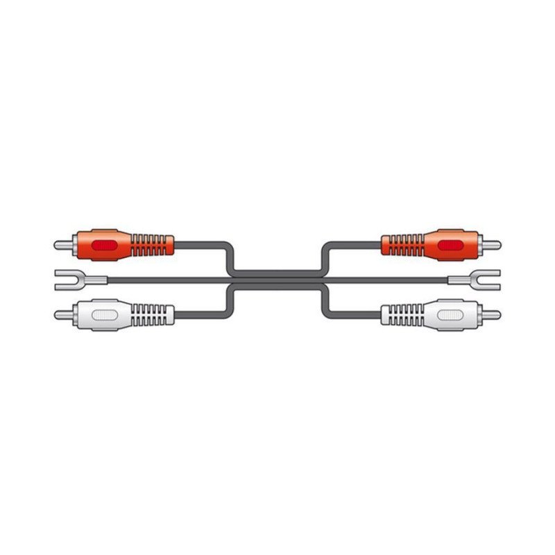 AvLink 109.543UK 2 x RCA Phono με Γείωση - 2 x RCA Phono με Γείωση 1.2m (Τεμάχιο)