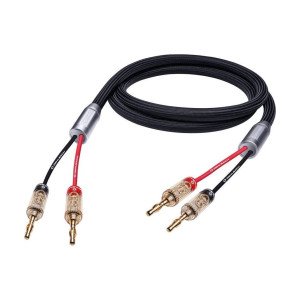 Oehlbach XXL Fusion Two B Υψηλής Ποιότητας HPOCC® Καλώδιο Ηχείων με Banana Plugs 2m Black