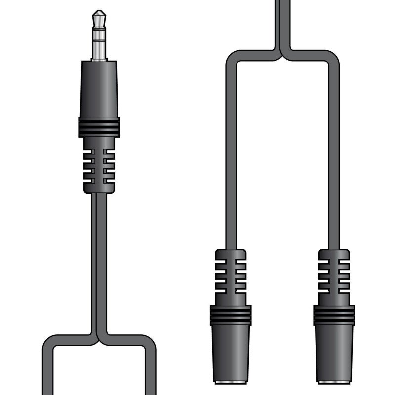 AvLink 112.046UK Καλώδιο 3.5mm Stereo Βύσμα - 2 x 3.5mm Stereo Υποδοχή 1,2m (Τεμάχιο)