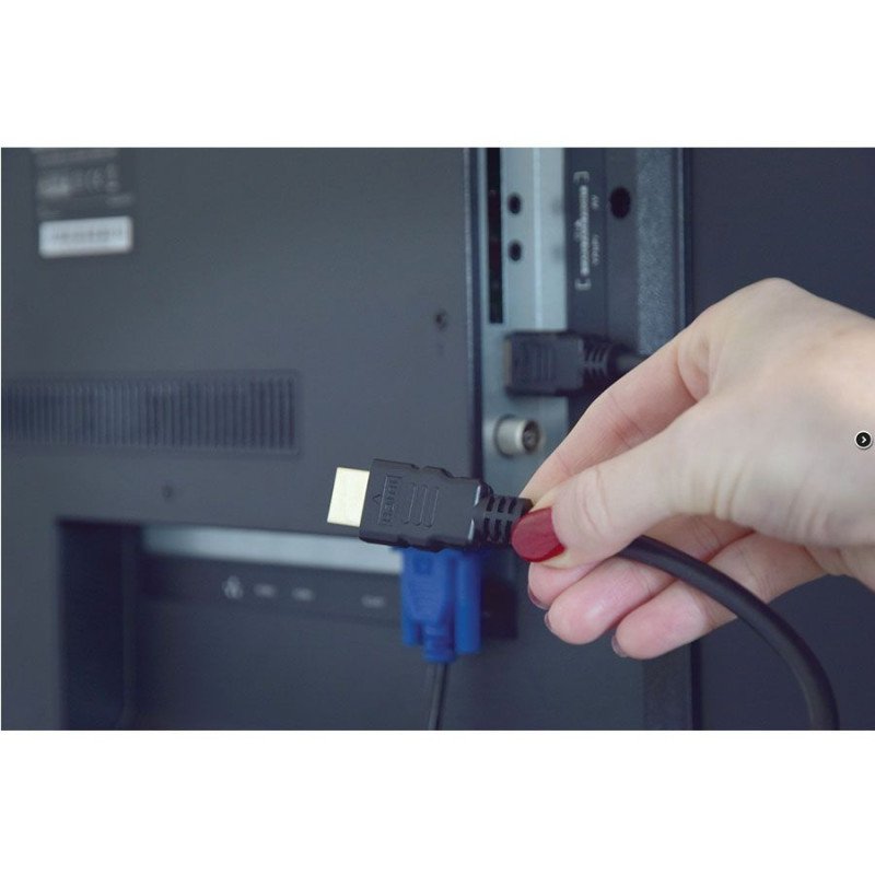 AvLink 112.136UK Καλώδιο HDMI Υψηλής Ταχύτητας 4K 1m Black (Τεμάχιο)