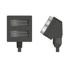 AvLink 112.172UK Scart Splitter 2-Δρόμων 0.50m (Τεμάχιο)