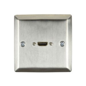 AvLink 123.390UK Ατσάλινη Επιτοίχια Πρίζα HDMI (Τεμάχιο)