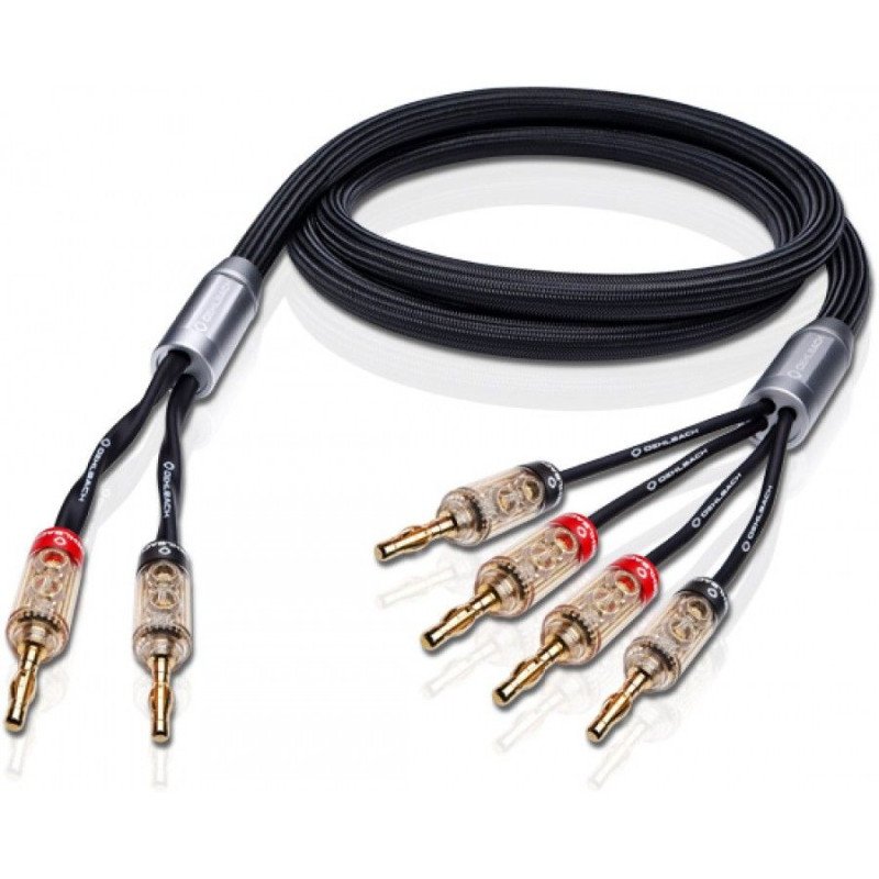 Oehlbach XXL Fusion Four B Υψηλής Ποιότητας HPOCC® Καλώδιο Ηχείων για Bi-Wiring με Banana Plugs 4.5m Black