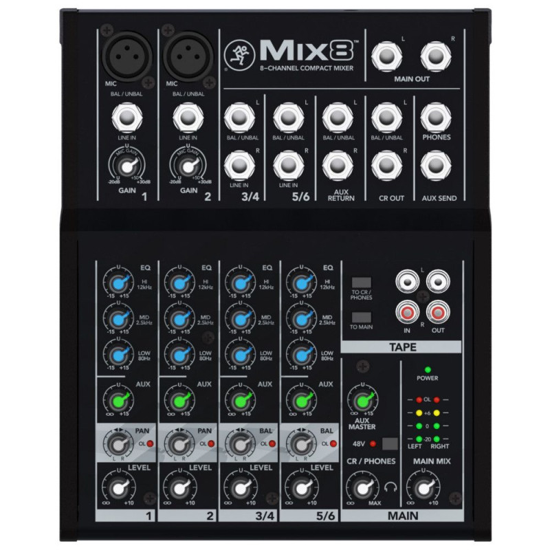 Mackie Mix8 Κονσόλα 8 καναλιών