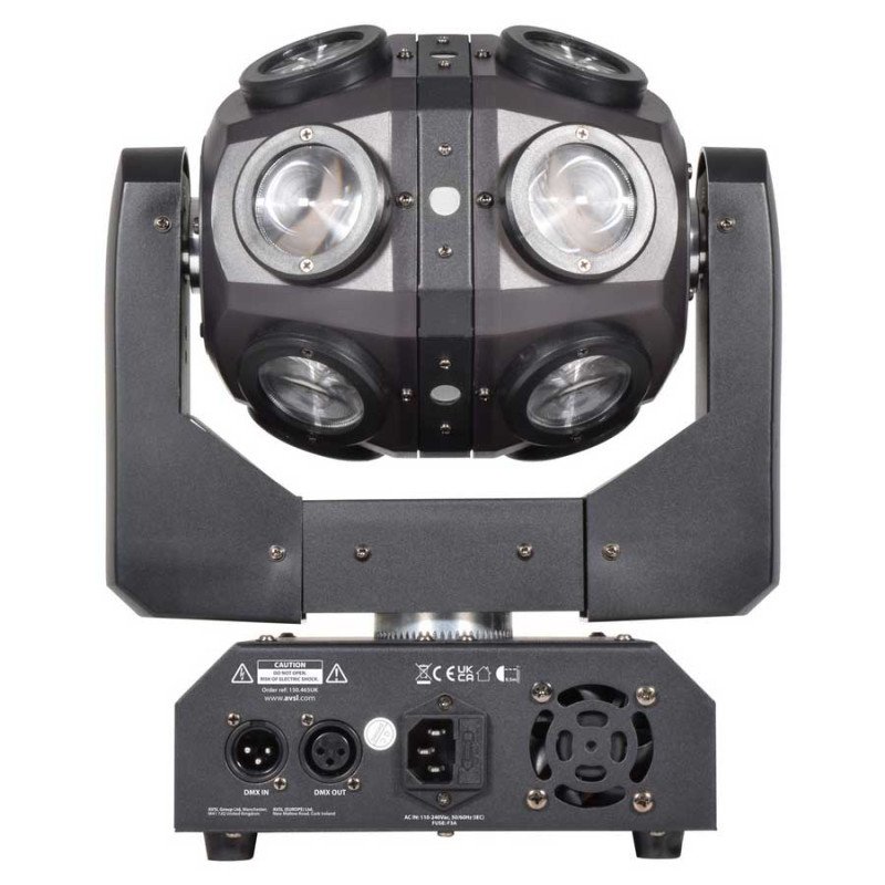 Qtx Orbital Κινούμενη Περιστροφική Κεφαλή U/V LED 150W (Τεμάχιο)