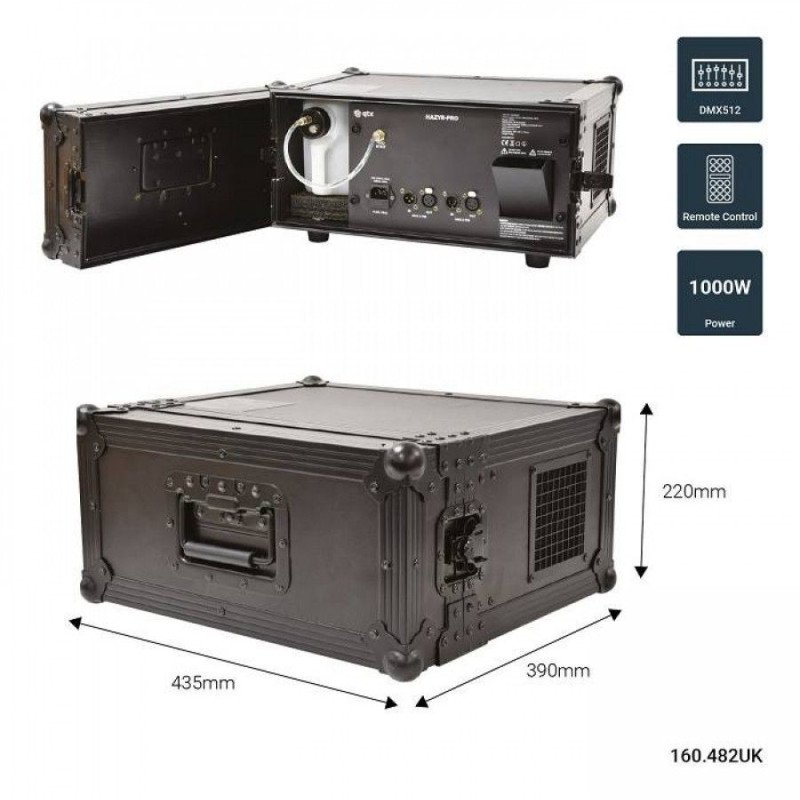 Qtx HAZYR-PRO Γεννήτρια Ομίχλης 1000W (Τεμάχιο)