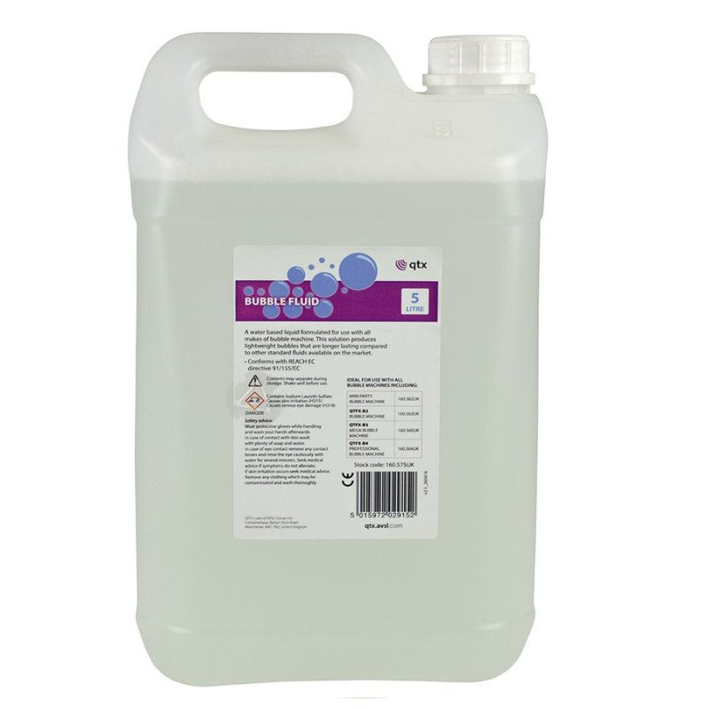 Qtx BUBBLE-5L Υγρό Φυσαλίδων 5 Λίτρα (Τεμάχιο)