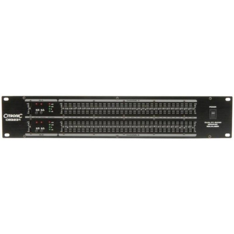 Citronic CEQ231 Ισοσταθμιστής Dual 31 Band Graphic (Τεμάχιο)