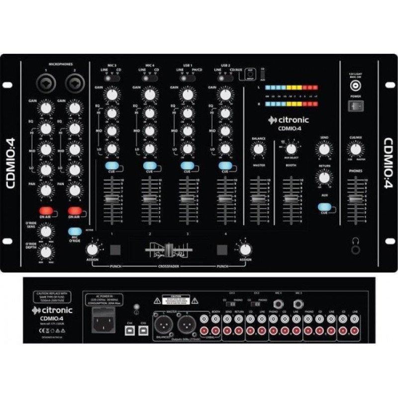 Citronic CDM10:4 MK5 Μίκτης 4 καναλιών με USB (Τεμάχιο)