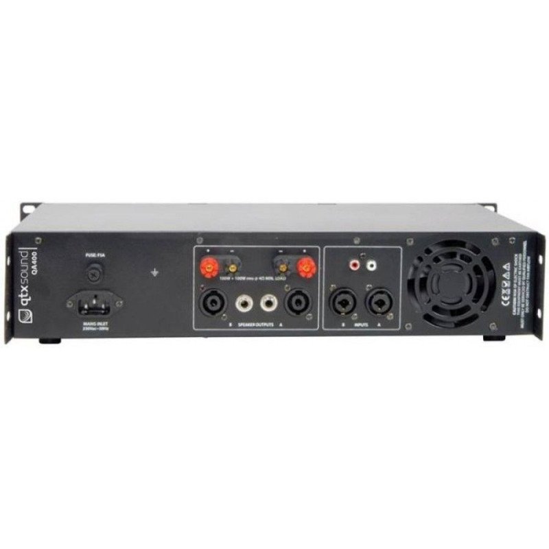 Qtx QA400 Τελικός Ενισχυτής 2x100W RMS (Τεμάχιο)