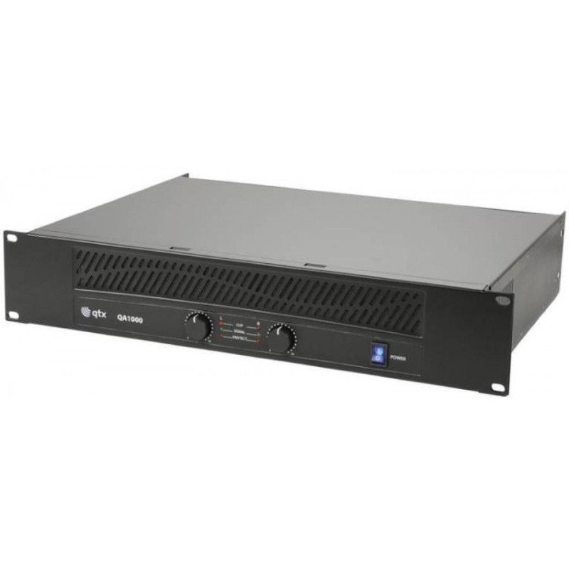 Qtx QA1000 Τελικός Ενισχυτής 2x250W RMS (Τεμάχιο)