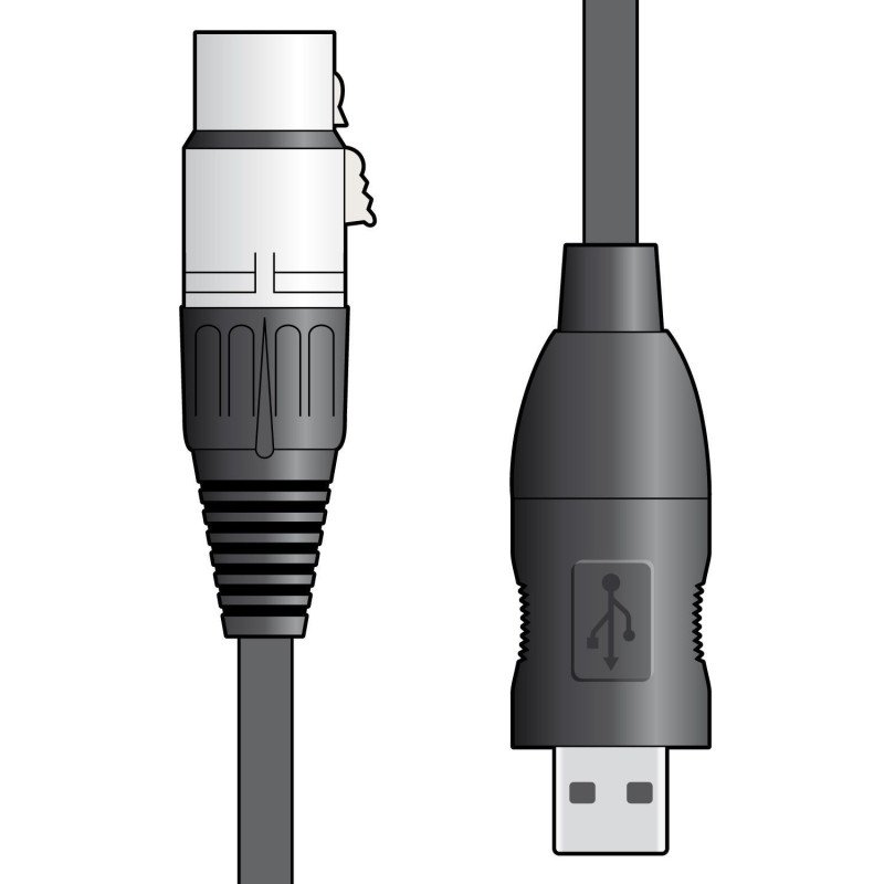Chord XLRF-USB2 Καλώδιο Ήχου XLR - USB-A 3m (Τεμάχιο)