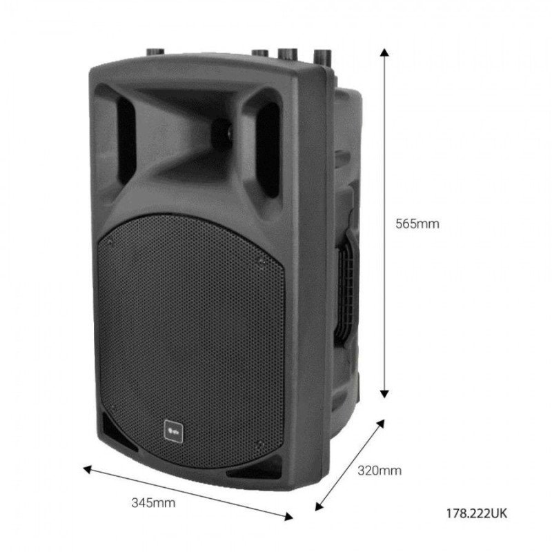 Qtx QX12 Παθητικό Ηχείο 12'' με Καμπίνα 200W RMS Μαύρο (Τεμάχιο)