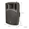 Qtx QX15 Παθητικό Ηχείο 15'' με Καμπίνα 250W RMS Μαύρο (Τεμάχιο)