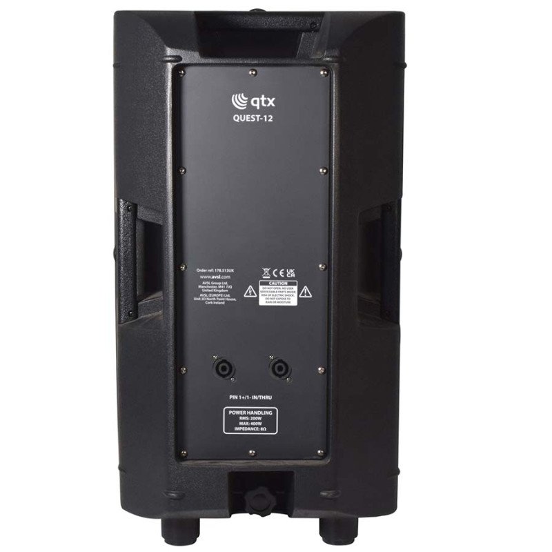 Qtx QUEST-12 Παθητικό PA Ηχείο 12'' 200W RMS Μαύρο (Τεμάχιο)