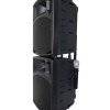 Qtx PAV10 Φορητό PA 10'' Σετ με Επαγγελματικά UHF, Bluetooth και DVD (Σετ)