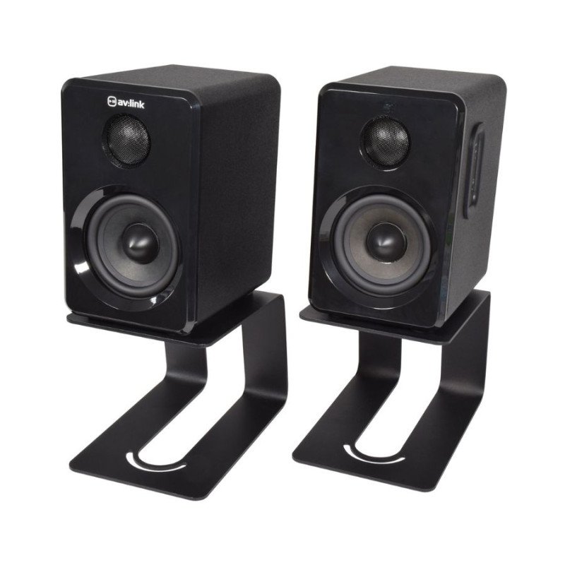 Qtx 180.193UK Επιτραπέζιες Βάσεις Ηχείων Black (Ζεύγος)