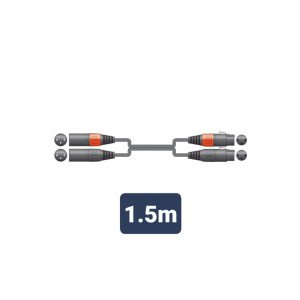 Citronic 2XF-2XM150 Καλώδιο Ήχου 2 x XLR Female - 2 x XLR Male 1.5m