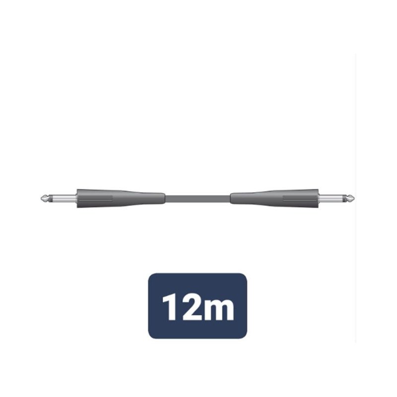SPJ-J1200 Καλώδιο Ηχείου 6.3mm Mono Jack Plug - 6.3mm Mono Jack Plug 12m (Τεμάχιο)