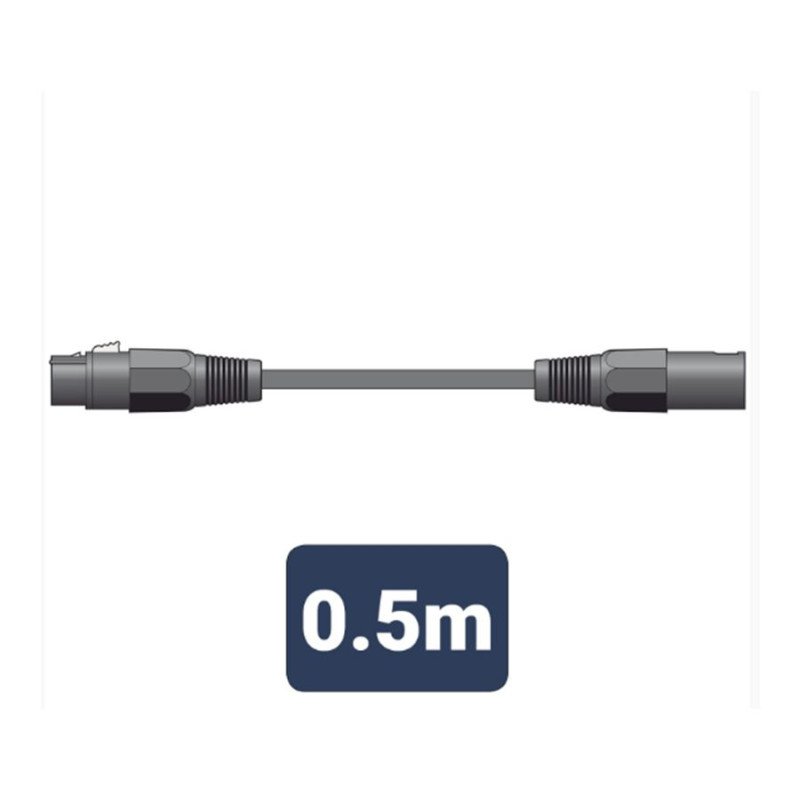 XF-XM050BK Καλώδιο Μικροφώνου XLR Female - XLR Male 0.5m (Τεμάχιο)