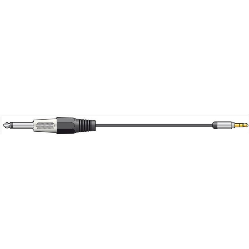Chord MP3-JK Καλώδιο Ήχου 3.5mm Stereo Jack Plug -  6.3mm Mono Jack Plug 1.5m (Τεμάχιο)