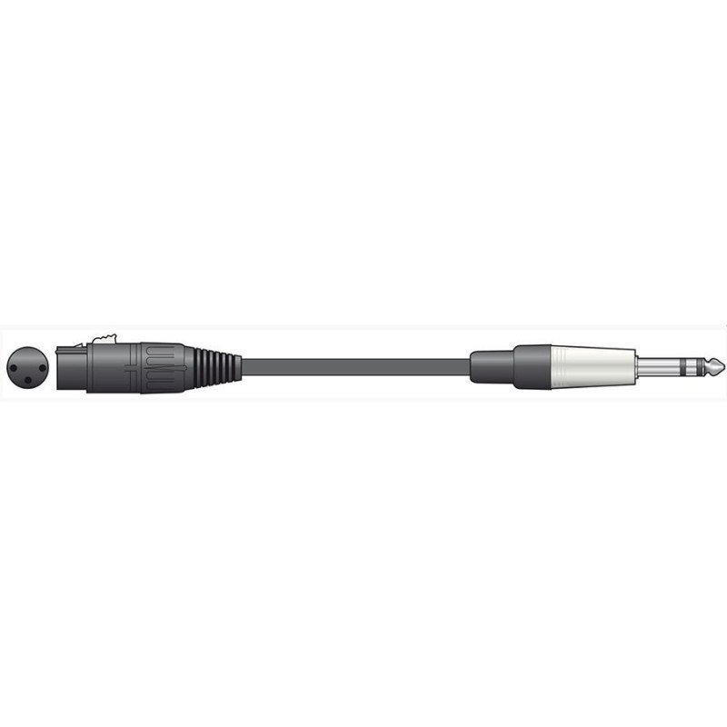 Citronic XF-S6J150 Καλώδιο Ήχου XLR Female - 6.3mm TRS Jack Plug 1.5m (Τεμάχιο)