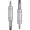 Chord S3J075 Καλώδιο 3.5mm TRS Jack - 3.5mm Jack 0.75m (Τεμάχιο)