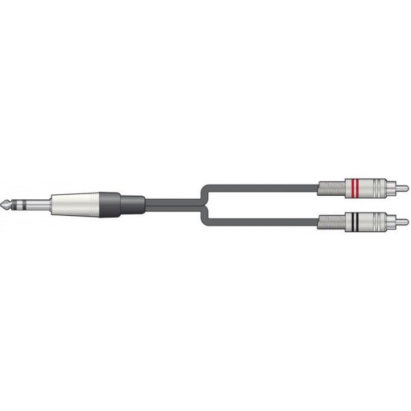 S6J-2R150 Καλώδιο Ήχου 6.3mm TRS Jack - 2 x RCA 1,5m (Τεμάχιο)