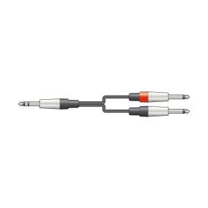 S6J-2M6J300 Καλώδιο Ήχου 6.3mm TRS Jack - 2 x 6.3mm Mono Jack 3m (Τεμάχιο)