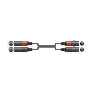 Chord 2XF-2XM600 Καλώδιο Ήχου 2 x XLR Female - 2 x XLR Male 6m (Τεμάχιο)