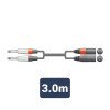 26J-2XM300 Καλώδιο Ήχου 2 x 6.3mm Mono Jack Plugs - 2 x XLR Male 3m (Τεμάχιο)