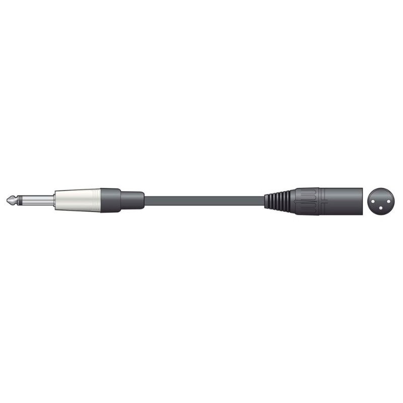 M6J-XM1200 Καλώδιο Ήχου 6.3mm Mono Jack Plug - XLR Male 12m (Τεμάχιο)