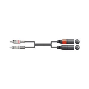 2R-2XM075 Καλώδιο Ήχου 2 x RCA Plugs - 2 x XLR Male 0.75m (Τεμάχιο)