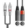 2R-2XM075 Καλώδιο Ήχου 2 x RCA Plugs - 2 x XLR Male 0.75m (Τεμάχιο)