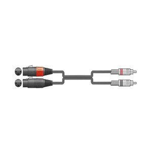2R-2XF600 Kαλώδιο Ήχου 2 x XLR Female - 2 x RCA Plugs 6m (Τεμάχιο)