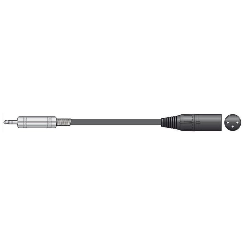 Chord S3J-XM050 Καλώδιο Ήχου 3.5mm TRS Jack Plug - XLR Male 0.5m (Τεμάχιο)