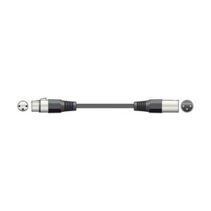 Qtx 190.080UK Καλώδιο Μικροφώνου XLR Θηλυκό - XLR Αρσενικό 1.5m (Τεμάχιο)