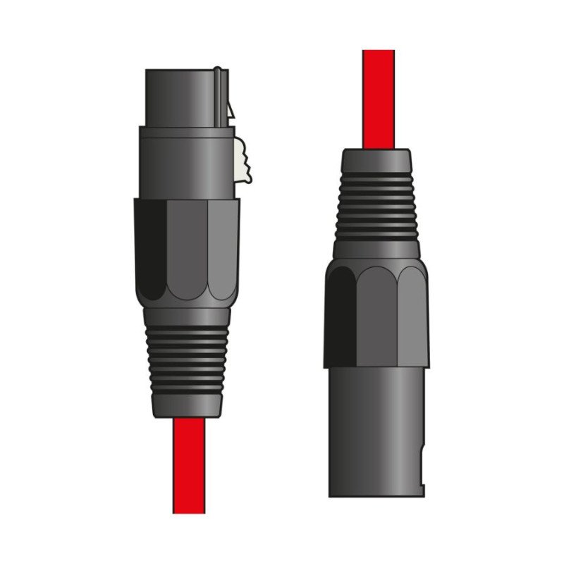 XF-XM1200RD Καλώδιο Μικροφώνου XLR Female - XLR Male 12m Κόκκινο (Τεμάχιο)