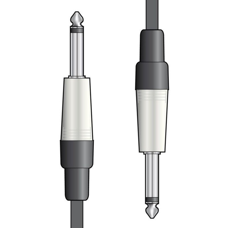 Qtx 190.142UK Καλώδιο Κιθάρας 6.3mm Mono Jack - 6.3mm Mono Jack 6m (Τεμάχιο)