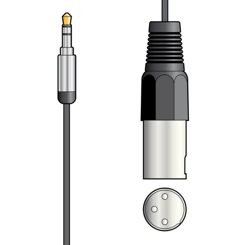Citronic MP3-XLR Καλώδιο Ήχου 3.5mm Stereo Jack Plug - XLR Male 1.5m (Τεμάχιο)