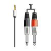 Citronic S3J-26J150 Καλώδιo Ήχου 3.5mm Stereo Jack Plug - 2 x 6.3mm Mono Jack Plugs 1,5 m (Τεμάχιο)