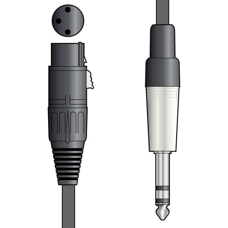 Citronic XF-S6J150 Καλώδιο Ήχου XLR Female - 6.3mm TRS Jack Plug 1.5m (Τεμάχιο)
