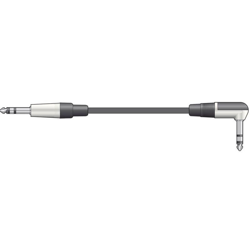 Citronic S6J-90J300 Καλώδιο ήχου 6,3mm TRS Right Angle Jack - 6,3mm TRS Jack 3m (Τεμάχιο)