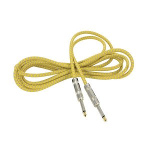 Citronic 190.283UK Πλεκτό καλώδιο κιθάρας 6,3mm Mono Jack Plug - 6,3 mm Mono Jack Plug 3m (Τεμάχιο)